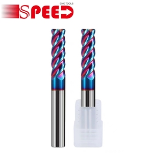 CNC Cutting Tool Solid Carbide Endmill 4 Flute Hrc45 Hrc55 Hrc65 Endmills Corner Radius <strong>End</strong> <strong>Mill</strong> - Product Image 2