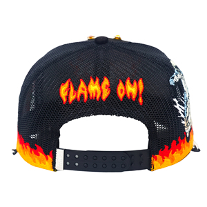 Casquette de camionneur TCAP personnalisée en Chine, 5 panneaux, sportive, réglable, avec strass, cristaux et chaîne métallique - Product Image 5