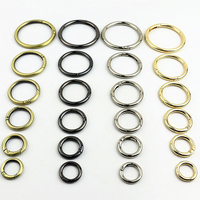 Accessoires de cintre de sac de différentes tailles Trendy Whole Sale Metal Spring O Ring for Key Chain Bag Strap Connecting Hanging Buckle Open