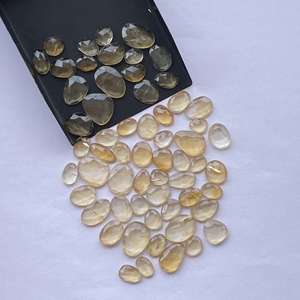 Jewel Creation - Rodajas de Citrino Natural de 10 mm y 16 mm, Corte Rosa, Certificación IGI, Color Amarillo Naranja, para Joyería, Venta al por Mayor - Product Image 4