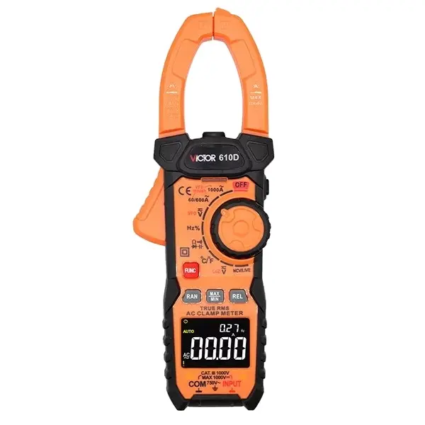 VICTOR 610D Digital Clamp Multi meter True RMS Auto Range Zählungen Anzeige messen AC/DC-Spannungs messer