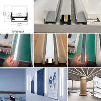 Lampe linéaire LED suspendue en aluminium pour bureau moderne, éclairage linéaire LED mural en aluminium pour bureau, éclairage linéaire en bande