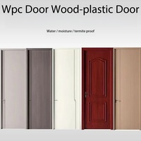 Exportation Moyen-Orient Europe États-Unis Portes modernes en WPC (bois-plastique) étanches résistantes à l'humidité de style battant pour chambre à coucher insonorisées