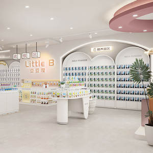 02-DSTXS negozio di maternità mobili pasta di fagioli stile Baby Shop espositore per la decorazione di mamma e Baby Store - Product Image 1