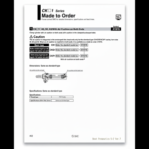 SMC Pneumatics Cilindro de abrazadera de - Product Image 1