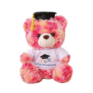 Oso de peluche barato al por mayor con sombrero y <span class=keywords><strong>diploma</strong></span> PP algodón relleno graduación recuerdo para estudiantes - Product Image 1