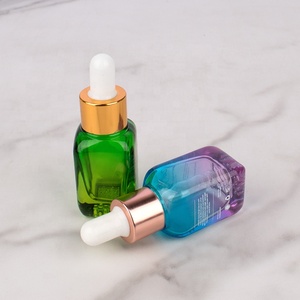 Botella de Vidrio Plana de Lujo para Cosméticos con Diseño Cuadrado <span class=keywords><strong>ESTEL</strong></span> para Crema Facial y Envase de Aceites Esenciales y Sueros - Product Image 2