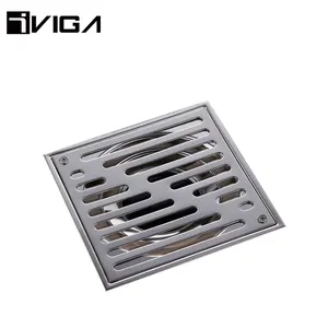 Pabrik Langsung Sederhana Square Floor Drain Stainless Steel 304 Floor Drain