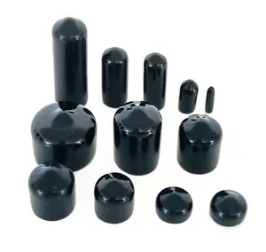 PVC protection cap plastic rubber sleeve thread protection cap screw end cap