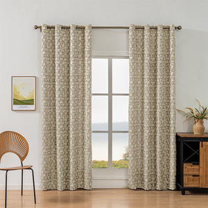 Rideaux occultants jacquard personnalisables avec design en <span class=keywords><strong>treillis</strong></span> d'<span class=keywords><strong>ombrage</strong></span> pour chambre et salon - Product Image 3