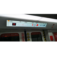 Écran LCD de publicité intelligente du système d'information des passagers de bus à bord avec GPS intégré