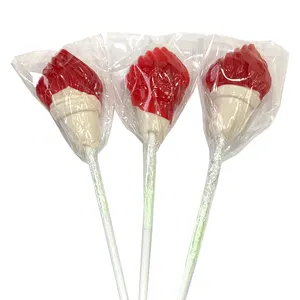 Chất lượng cao sản phẩm mới ice cream shape lollipop kẹo cứng lollipop các loại trái cây lollipop