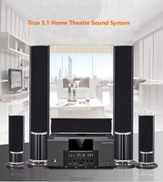 Méga Promo Système Home Cinéma 5.1 avec Subwoofer Puissant, Système Sonore Karaoké pour la Maison