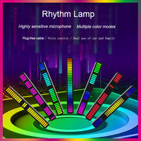 Voice-activated Pickup Light Voice Sound Control Audio Spectrum Analyzer Rgb Music Level Indicator Bar 32 Bit LED Metal 90 Gua