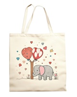 Sac fourre-tout en toile de coton recyclable imprimé de logo personnalisé