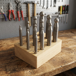 Juego de 12 punzones de alta calidad en soporte de madera GS611 - Product Image 3