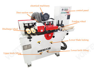 Máquina Automática para Hacer Palos Redondos de Madera Vortek MB9012B 220v/380v/415v/440v, Accionada por Motor, 11kw, 1 Año de Garantía - Product Image 2