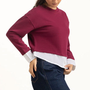 Pullover Hoodie Breathable Streetwear Sweatshirts For Sale Latest Style Casual Wear Women Sweatshirts - Product Image 6