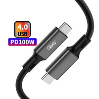 Certifié USB 4 120W 40Gbps chargeur PD câble Offre Spéciale USB C câble pour Mac Book Pro utilisation avec caméra ordinateur tresse blindage