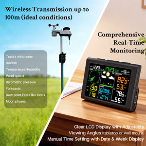 Nouveau produit 2025 Station météo Wifi 8 en 1 Surveillance à distance solaire Température Humidité Vitesse du vent Pluie UV 8 Anémomètre - Product Image 5