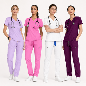 Uniformes Médicos Personalizados al por Mayor con Etiqueta Privada, Antiarrugas, Transpirables, Ropa de Trabajo para Enfermería, Unisex - Product Image 3