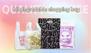 Пластиковые сумки для покупок с логотипом на заказ, компостируемые, водонепроницаемые, с ручками - Product Image 5