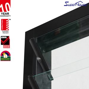 Pour les fenêtres de salle de bain rectangulaires Stores Jalousie Design Ventilé en alliage d'aluminium Fenêtre persienne en verre Suspension verticale - Product Image 6