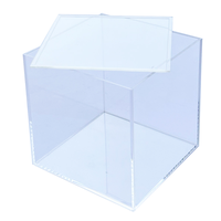 Boîte acrylique personnalisée avec couvercle vitrine acrylique