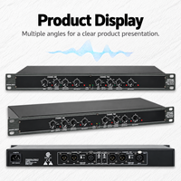 Processeur de crossover audio pour montage en rack, pour spectacles en plein air, conférences, karaoké et systèmes de sonorisation PA