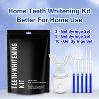 Kit de Blanchiment Dentaire Pas Cher en Gros, sans Marque, pour Usage Domicile/Salon, Kit de Recharge de Gel Blanchissant les Dents (10 Pièces) avec Gouttières et Lampe