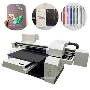 A1 6090 kỹ thuật số UV phẳng Máy in khổ lớn máy in xp600 3 đầu in trắng + màu + véc ni UV dtf máy in - Product Image 4