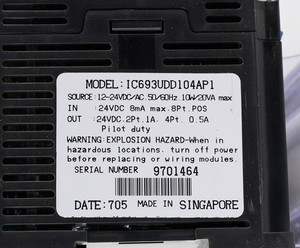 คอนโทรลเลอร์ซีรีส์ 90 รุ่น IC693UDD104AP1 12-24VDC/AC 10W/20VA PLC - Product Image 4