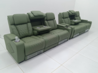 Canapé de cinéma électrique KMJ, mobilier de cinéma maison, mobilier d'intérieur de cinéma, table inclinable, fauteuil inclinable