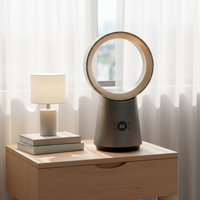 Ventilateur de bureau ultra silencieux, ventilateur de table oscillant à 8 vitesses avec minuterie de 9 heures pour la maison avec télécommande
