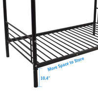 Lit superposé populaire à deux étages en métal, vente directe d'usine, neuf pour adultes, meubles de maison, meubles de chambre à coucher, fer pliable moderne