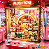 Peluches douces de 8 pouces pour machine à grue, lots de jouets en peluche assortis pour jeux d'arcade et de carnaval, cadeaux en gros