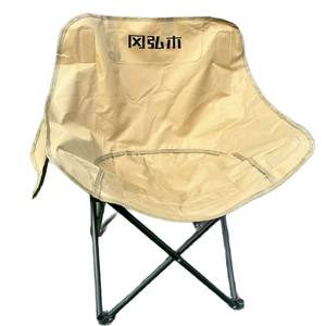 Chaise pliante d'extérieur avec cadre en aluminium, chaise de jardin en tissu Oxford, chaise de camping portable, chaise lune, tissu kaki foncé, forme carrée - Product Image 5