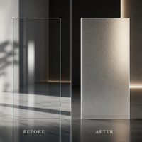 Machines de traitement du verre, équipement de sablage vertical avec marquage CE et écran tactile pour verre décoratif givré