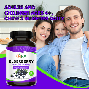 OEM/ODM Premium Elderberry Immune Gummies with Black Elder Extract Immune Support Benefits <b>Your</b> Body Needs Year-Round Gummies - Product Image 4