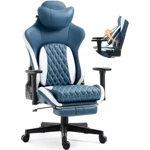 Der günstigste Spiel-Bürostuhl PC-Gamer Rennstil ergonomischer bequemer Leder-Spielstuhl Hochrücken-Spiel-Silla-Stuhl Heim