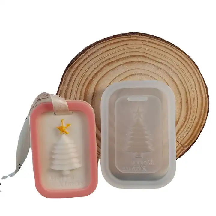 Christmas Tree Aromatherapy Candle Silicone Mold Christmas Diy