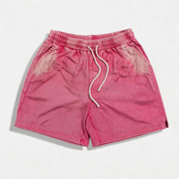 Shorts d'été personnalisés pour hommes de haute qualité, 100 % coton, tissu peigné anti-plis, imprimé, taille élastique, tendance