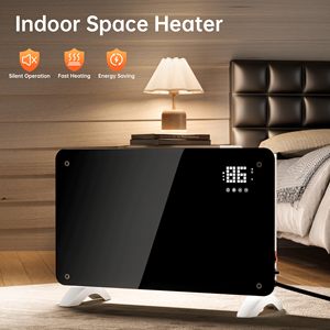 WIFI Remote Control Stand or Wall Glass Home Heizstrahler Convector <b>Infrared</b> Electric Black Glass Panel <b>Heater</b> - Product Image 6
