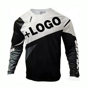 <span class=keywords><strong>Maglia</strong></span> da <span class=keywords><strong>Ciclismo</strong></span> a <span class=keywords><strong>Maniche</strong></span> <span class=keywords><strong>Lunghe</strong></span> per Uomo, Traspirante, per Downhill e MTB, in Poliestere ad Asciugatura Rapida e Anti-umidità, per Corse in Moto - Product Image 3