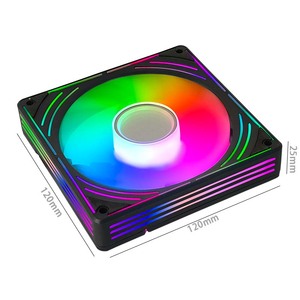 Ventilador enfriador de nuevo diseño MANMU para PC, ventilador de computadora, ventilador de refrigeración de Argb <span class=keywords><strong>Cpu</strong></span> de 120Mm para enfriador de PC para juegos - Product Image 5