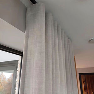 Rideaux en tulle texturé sur mesure, style moderne, stores en tissu pour hôtel, hôpital, usage domestique avec fonction occultante - Product Image 1