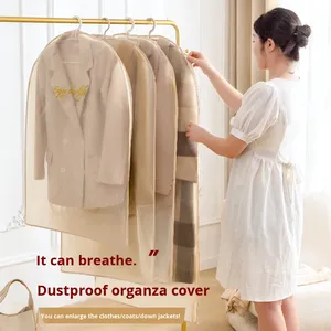 Sac à vêtements multifonctionnel carré moderne en organza et fourrure, compressé <span class=keywords><strong>sous</strong></span> <span class=keywords><strong>vide</strong></span>, avec <span class=keywords><strong>housse</strong></span> anti-poussière pour rangement dans le salon et utilisation en <span class=keywords><strong>voyage</strong></span> - Product Image 2