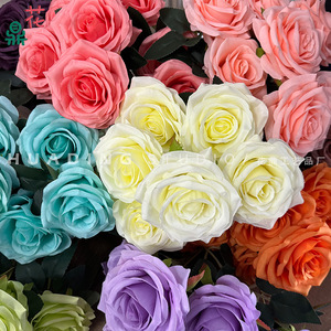 Ramos de Rosas Artificiales de Seda para Decoraciones de Bodas y Paredes Florales para Escenarios - Product Image 5