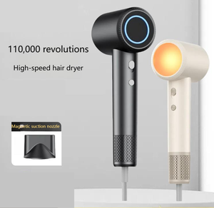 NOUVEAU Sèche-cheveux sans pales haute vitesse, ionique, puissant, avec lampe d'ambiance intelligente, cycle froid/chaud et réglage multi-niveaux - Product Image 6