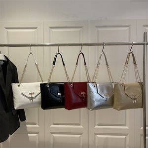 Tas bahu PU lembut kapasitas besar, tas bahu PU warna polos sederhana, tas kasual serbaguna, tas Tote wajah lembut, kapasitas besar - Product Image 1